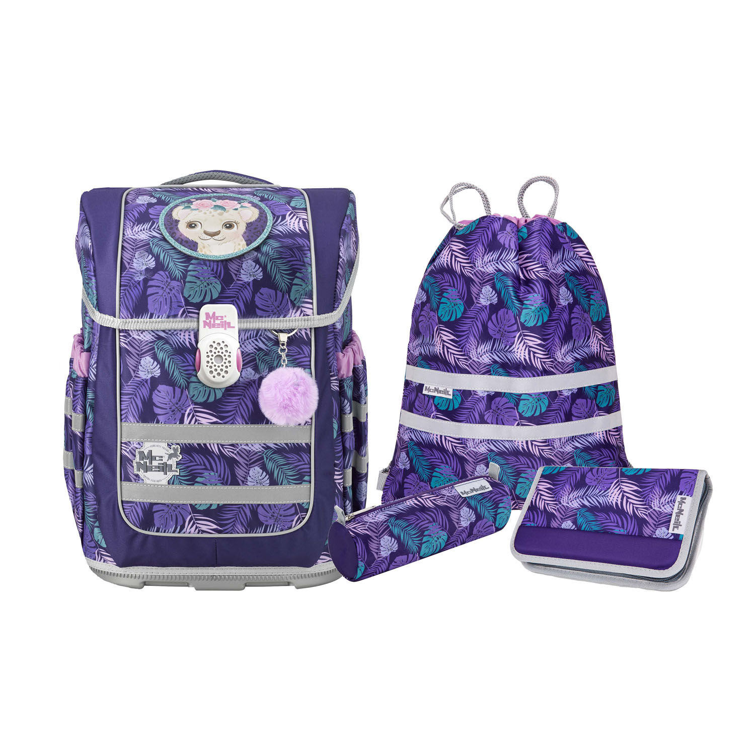 McNeill Ergo Compacto Schulranzen-Set 5tlg. DSCHUNGEL