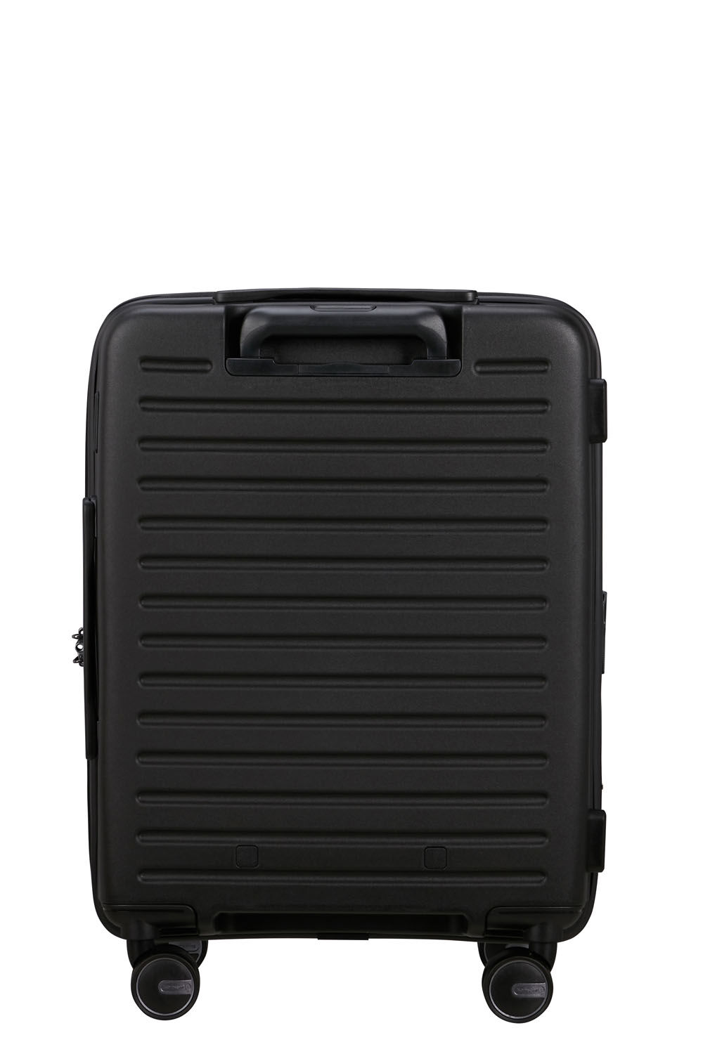 Samsonite Restackd Trolley mit 4 Rollen erweiterbar 55cm + GRATIS HOTELGUTSCHEIN Schwarz