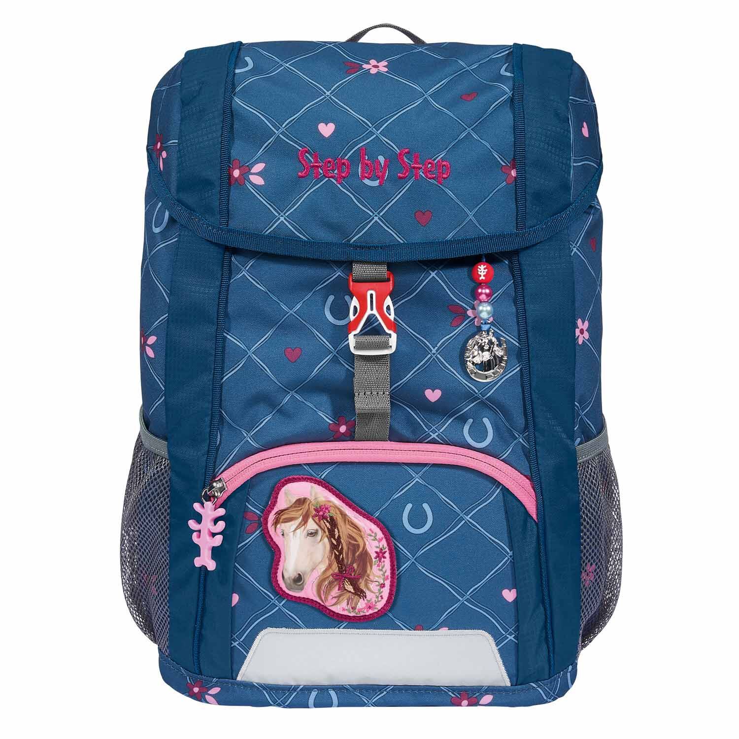 Step by Step Kinderrucksack KID Rucksack-Set, 3-teilig inkl. Sitzkissen Horse Lima