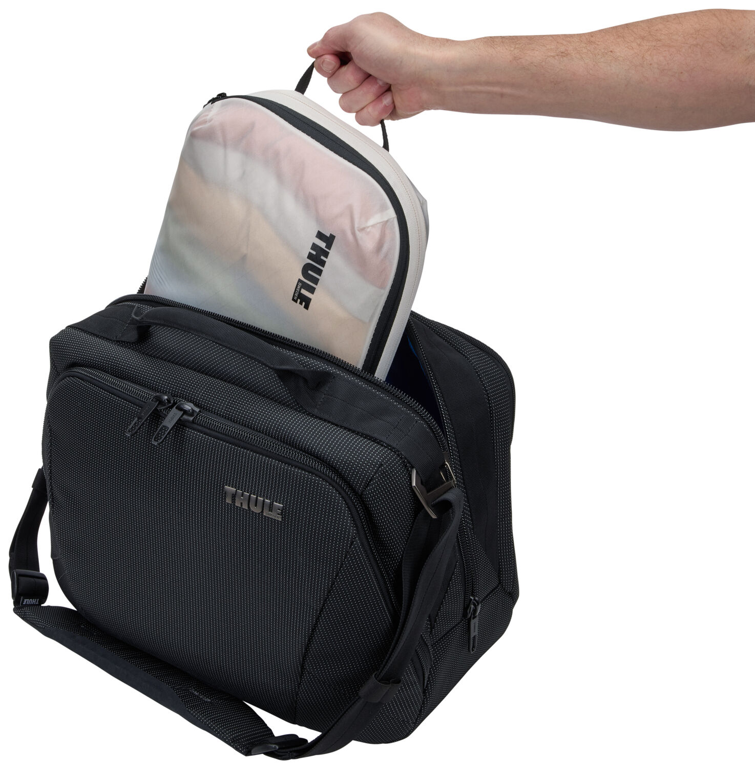 THULE Packing Cube Compression Medium weiß