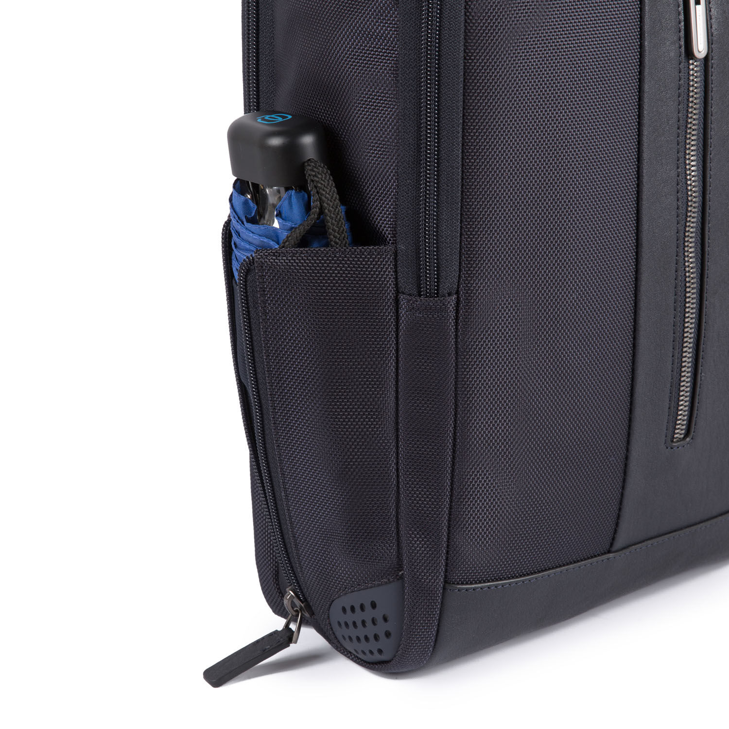 Piquadro Brief Laptoprucksack mit iPad-Fach und Diebstahlsicherung schwarz