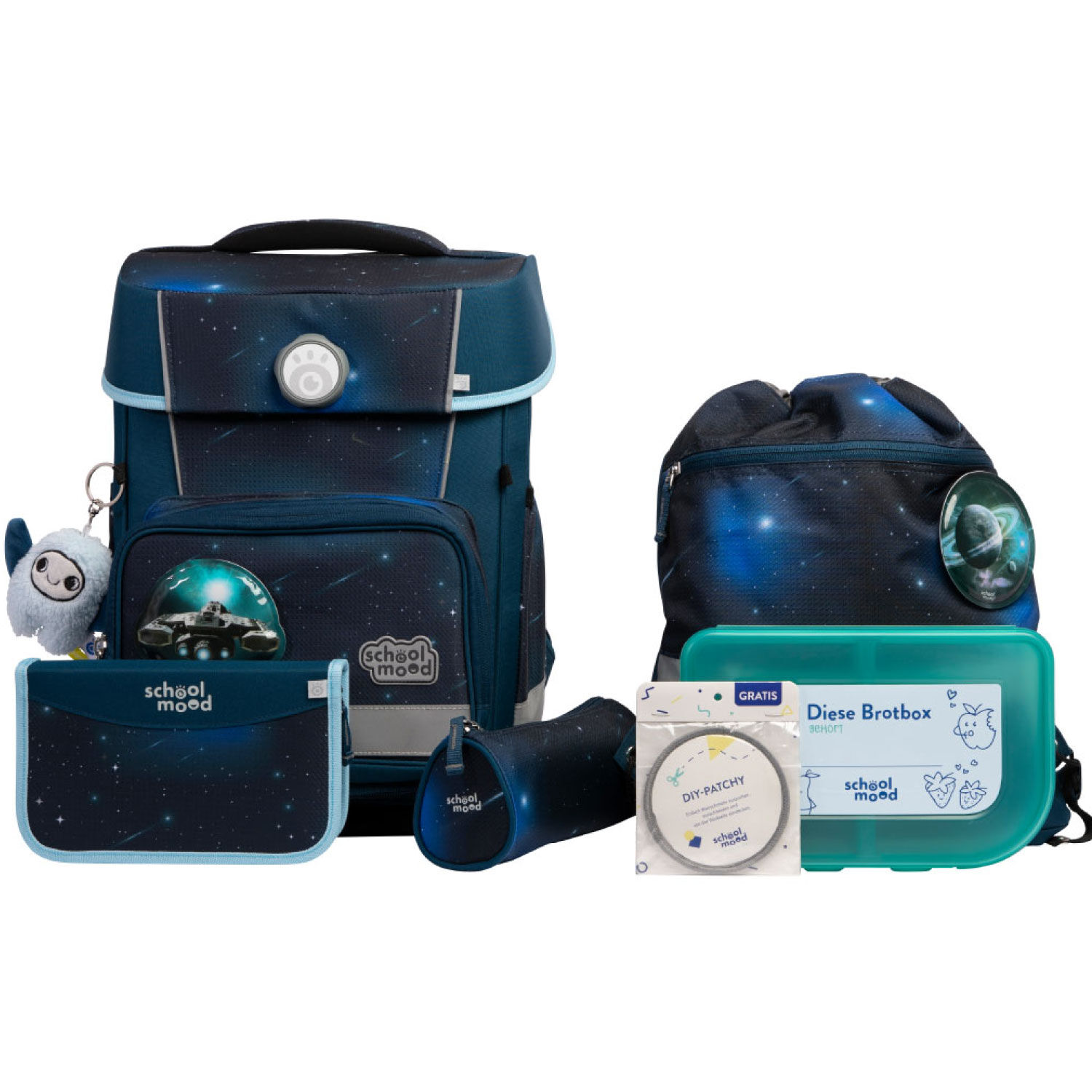 School-Mood Champion Pro 7-tlg. Schulranzenset Moritz (Weltall) School-Mood Champion Pro 7-tlg. Schulranzenset Moritz (Weltall)