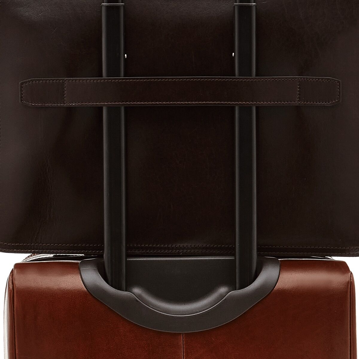 The Bridge Dante Leder-Aktenstasche 40cm Castagna/Nickel