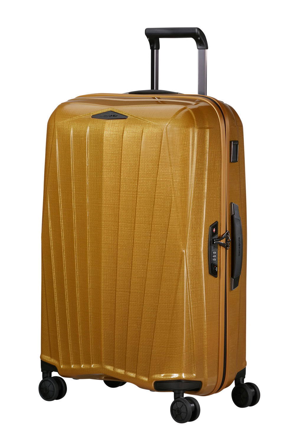 Samsonite Major-Lite Trolley mit 4 Rollen 69cm + GRATIS HOTELGUTSCHEIN Saffron Yellow