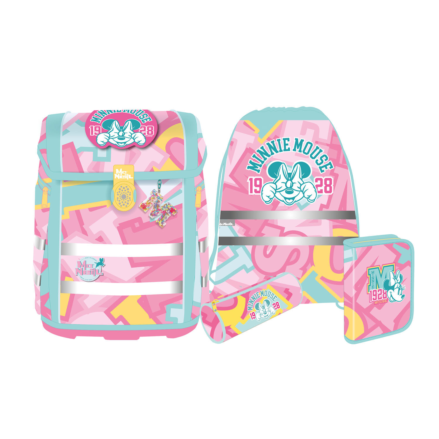 McNeill Perfecto Schulranzen-Set 5tlg. -Disney Kollektion 2025 Disney  MINNIE MOUSE