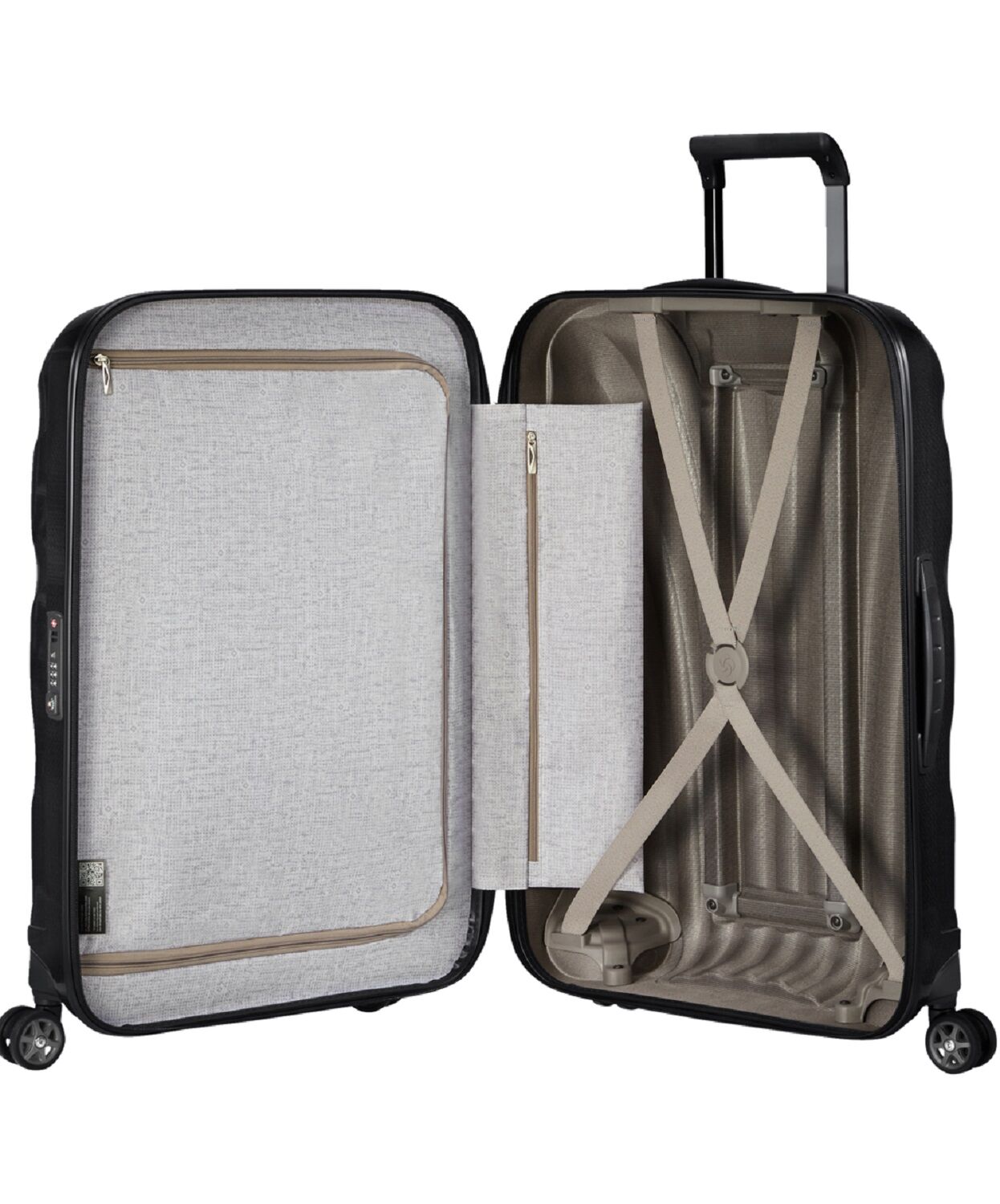 Samsonite C-Lite Trolley mit 4 Rollen 75cm + GRATIS HOTELGUTSCHEIN Black