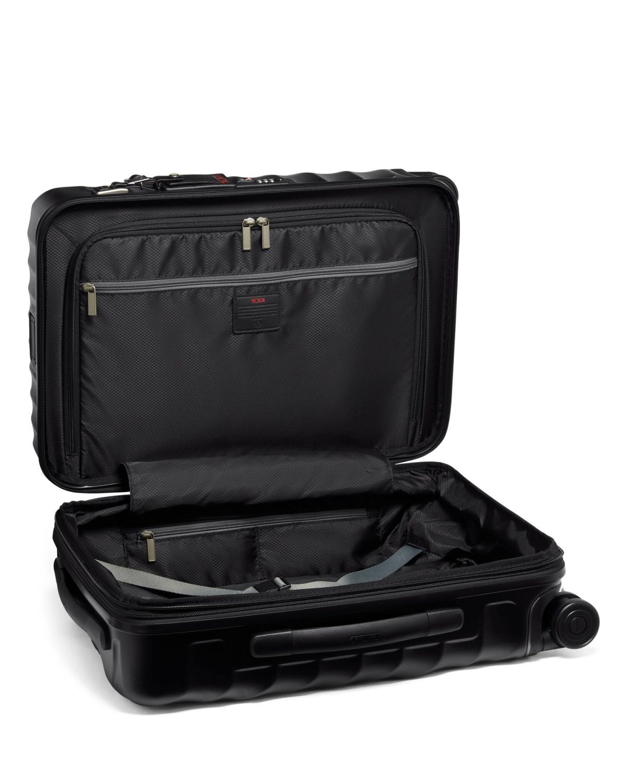Tumi 19 Degree International Erweiterbarer Handgepäckkoffer 55cm, matte + GRATIS HOTELGUTSCHEIN Black Textured