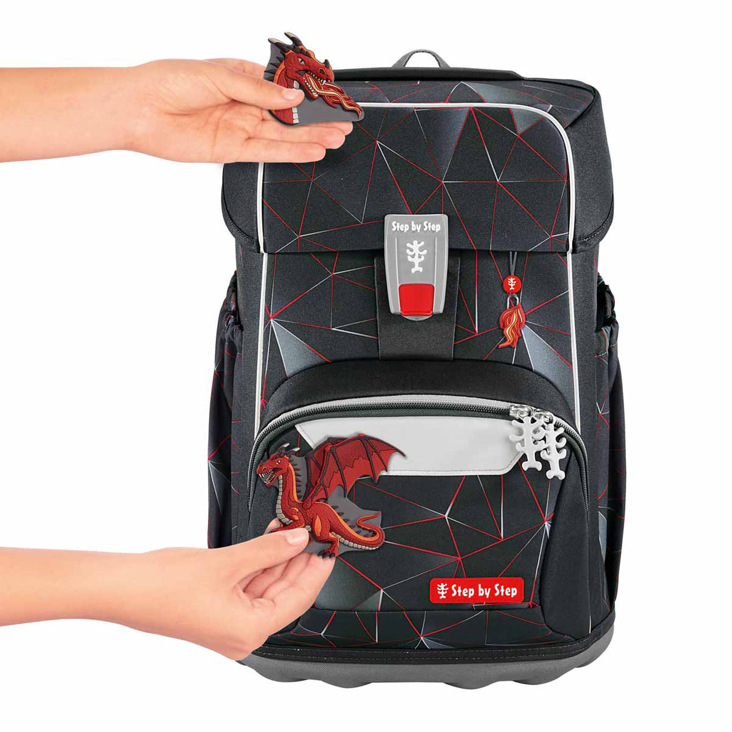 Step by Step GIANT Der große Schulranzen, 5-teiliges Set Dragon Drako