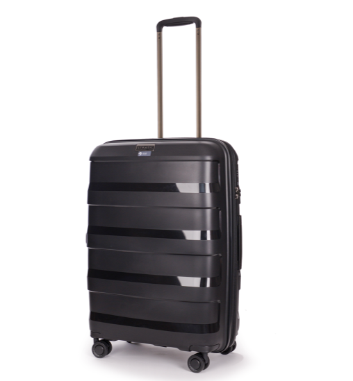 Stratic Straw + Hartschalen-Koffer M, erweiterbar black
