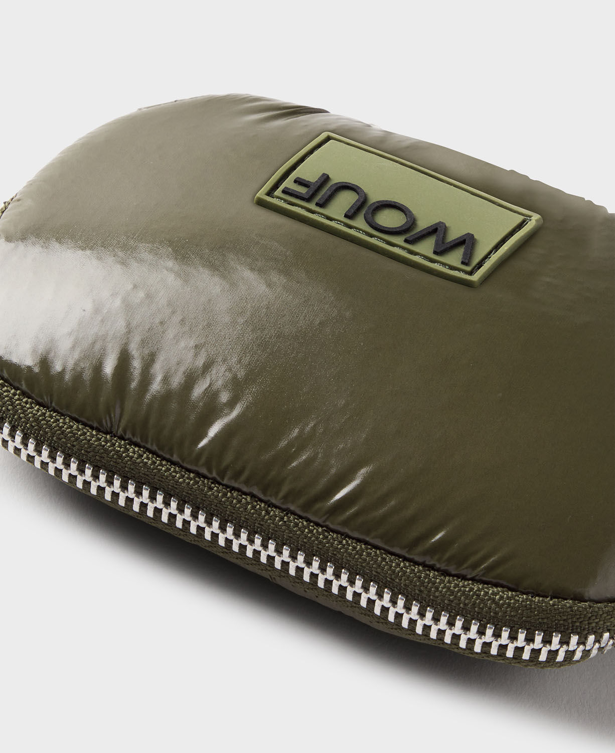 Wouf Quilted Collection Crossbody Coin Purse -Glossy Cypress