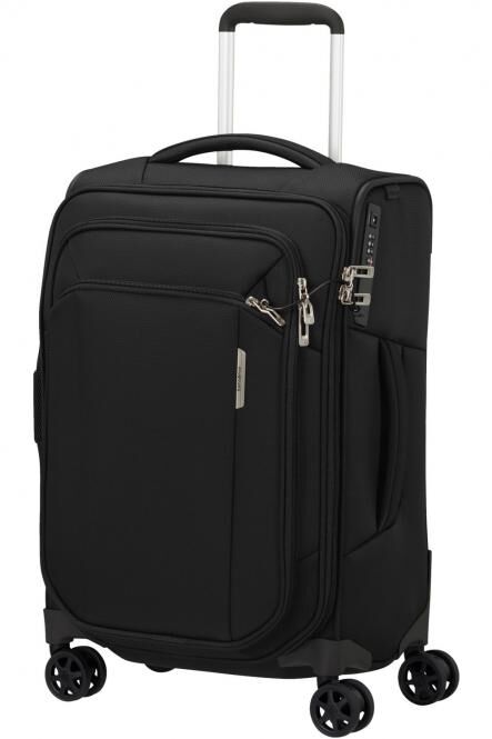 Samsonite Respark Trolley mit 4 Rollen erweiterbar 55cm + GRATIS HOTELGUTSCHEIN Ozone Black