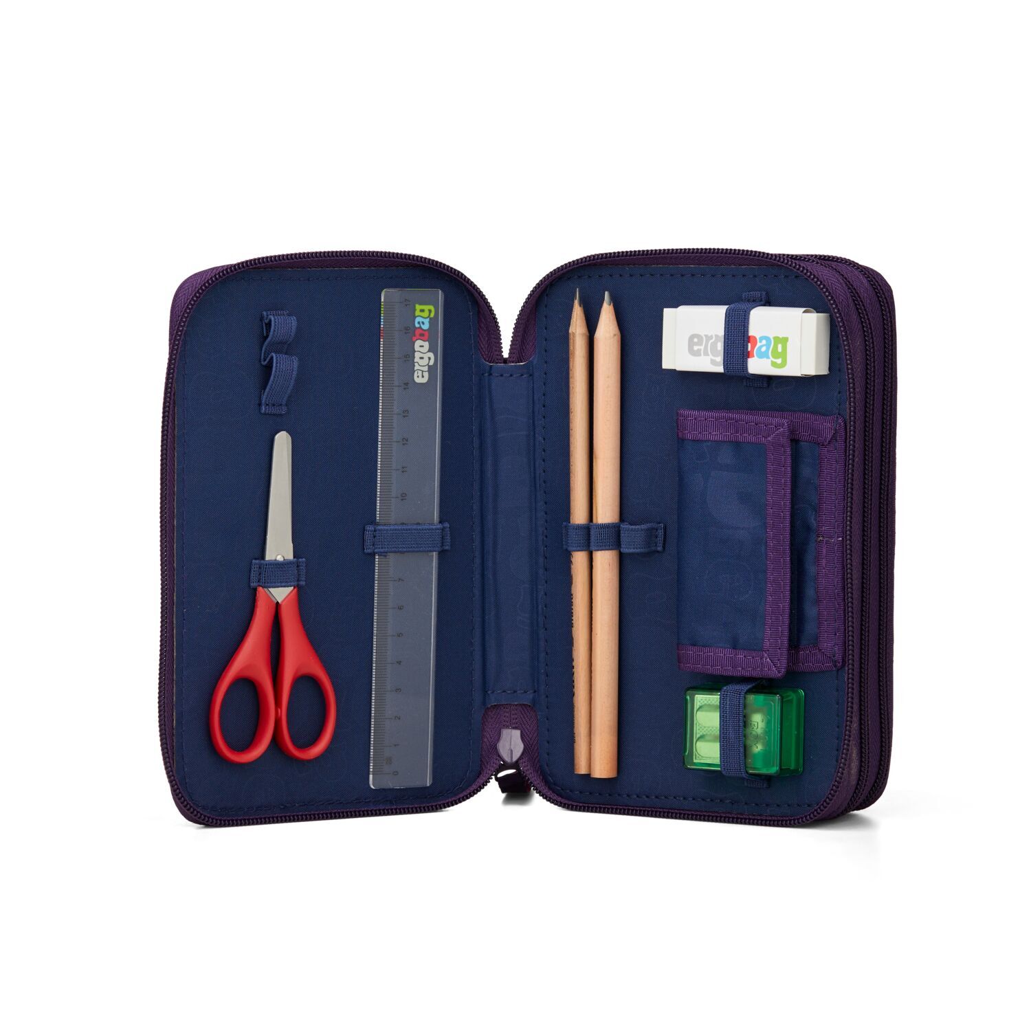 ergobag Schulzubehör LUMI Edition Maxi-Mäppchen, befüllt mit 3 Fächern 2025 AmBärzonas