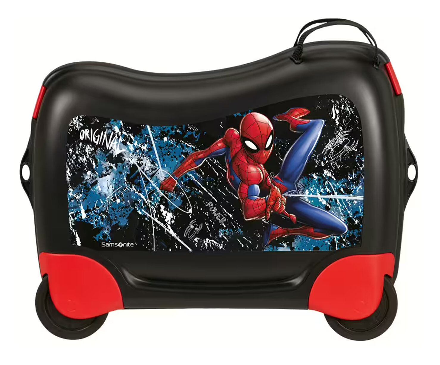 Samsonite Dream2go Disney Ride-On Suitcase, Trolley mit 4 Rollen Marvel Spiderman Mystery