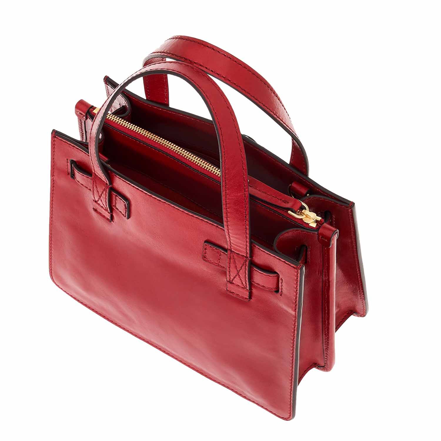 The Bridge Biba Tasche mit Doppelfunktion Ribes-Rot/Gold