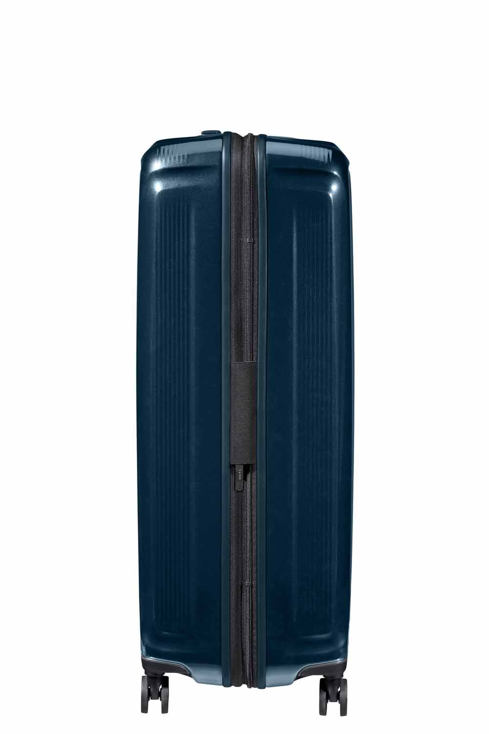 Samsonite Nuon Trolley mit 4 Rollen erweiterbar 81cm + GRATIS HOTELGUTSCHEIN Metallic Dark Blue Samsonite Nuon Trolley mit 4 Rollen erweiterbar 81cm + GRATIS HOTELGUTSCHEIN Metallic Dark Blue
