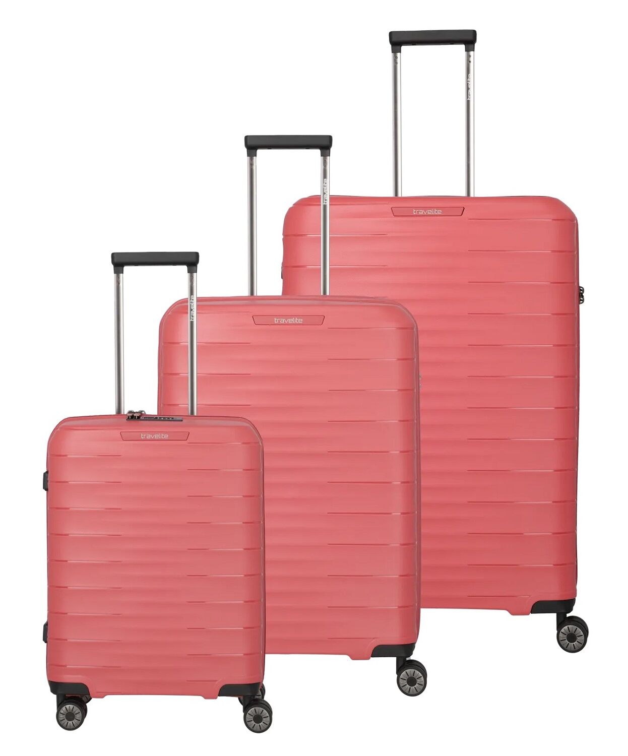 Travelite Mooby 3-tlg. Koffer-Set L/M/S, 4w Rot