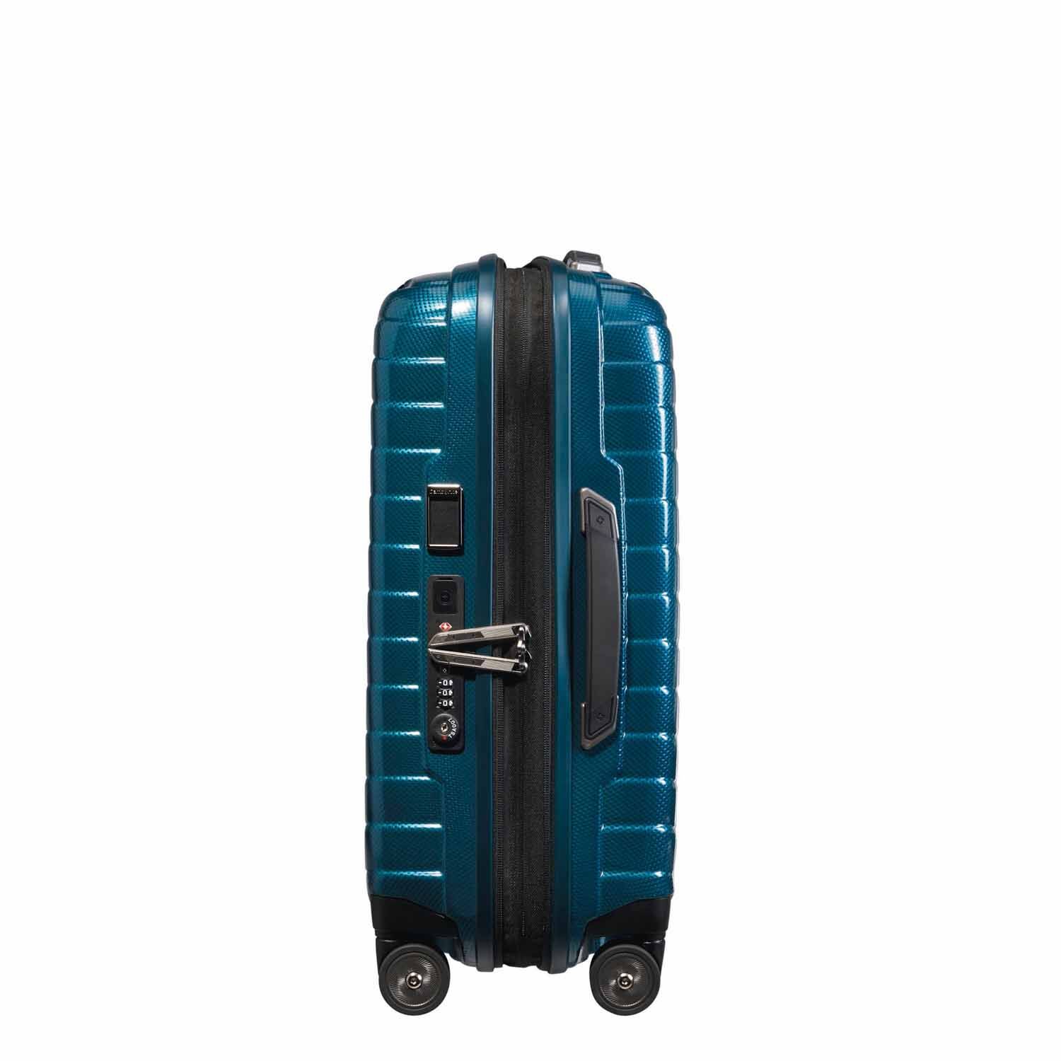 Samsonite Proxis Trolley mit 4 Rollen erweiterbar 55cm (20/23cm) + GRATIS HOTELGUTSCHEIN Petrol Blue