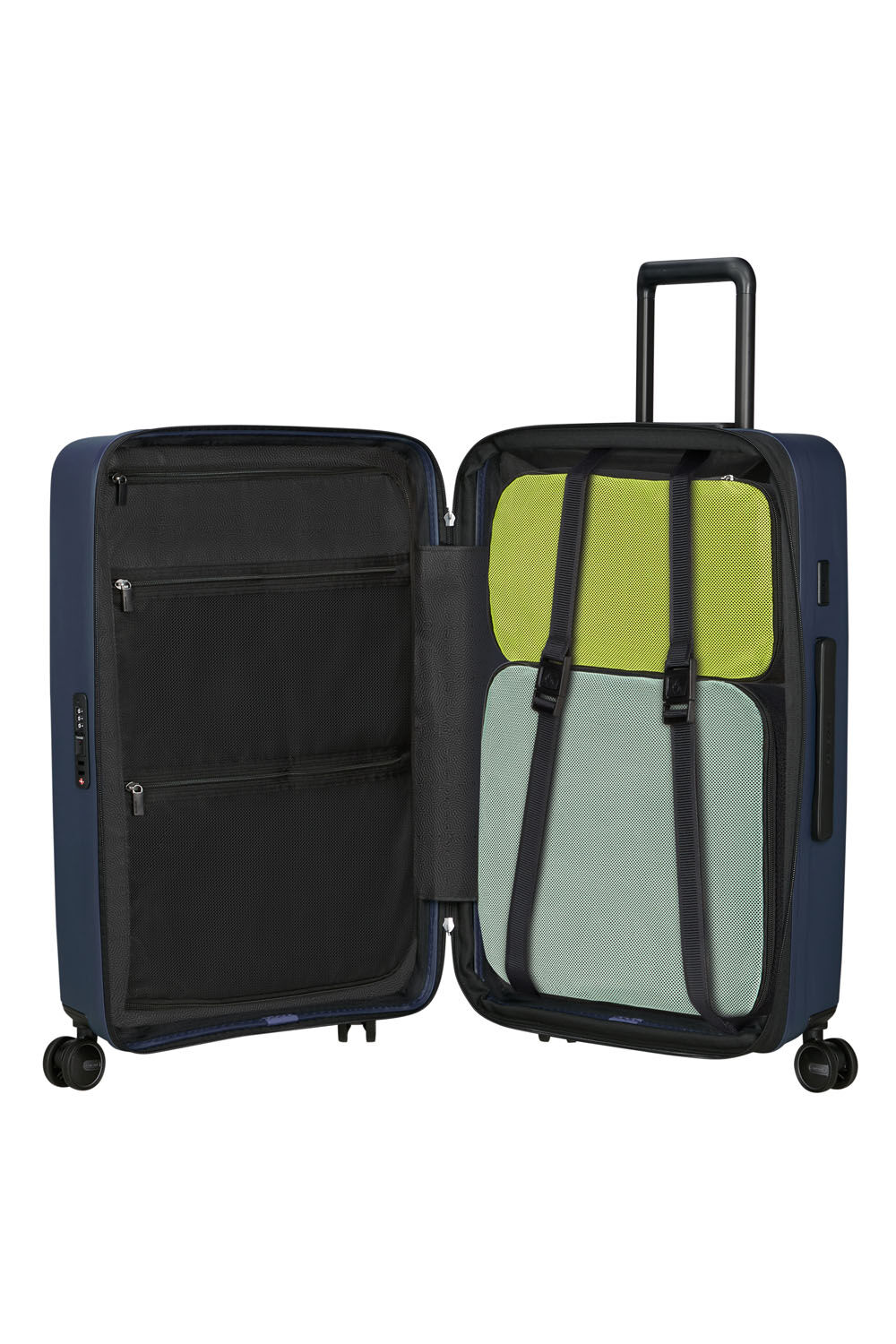 Samsonite Restackd Trolley mit 4 Rollen erweiterbar 68cm + GRATIS HOTELGUTSCHEIN Midnight Samsonite Restackd Trolley mit 4 Rollen erweiterbar 68cm + GRATIS HOTELGUTSCHEIN Midnight