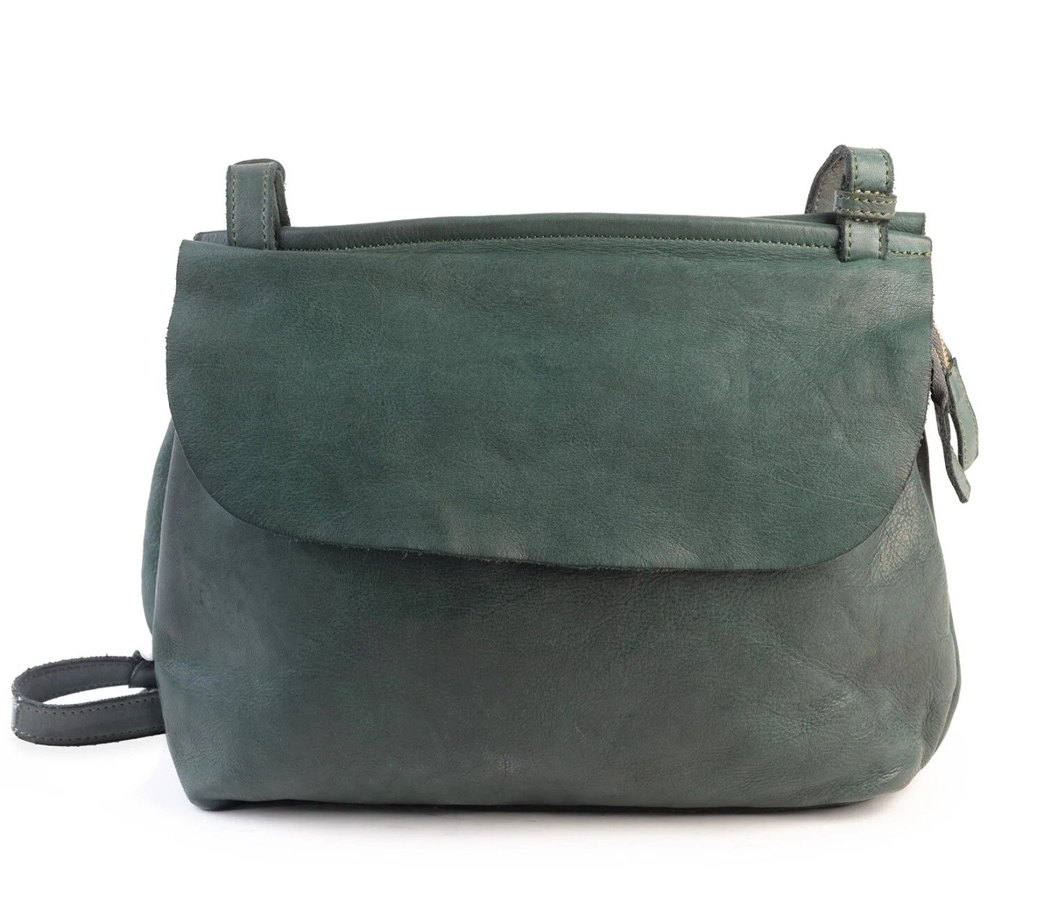 Harold's Submarine Schultertasche mit Überschlag L grün