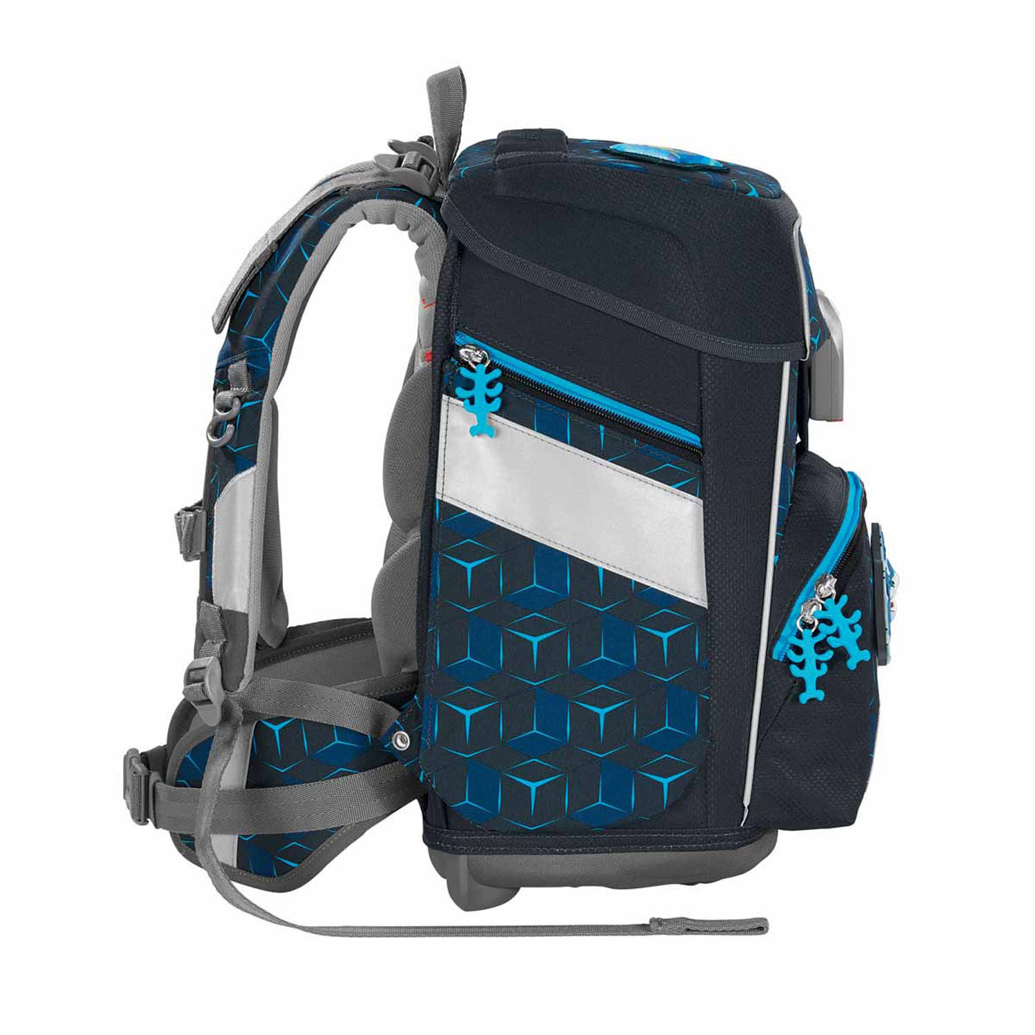 Step by Step SPACE SHINE Schulranzen-Set, 5-teilig Shark Dexter