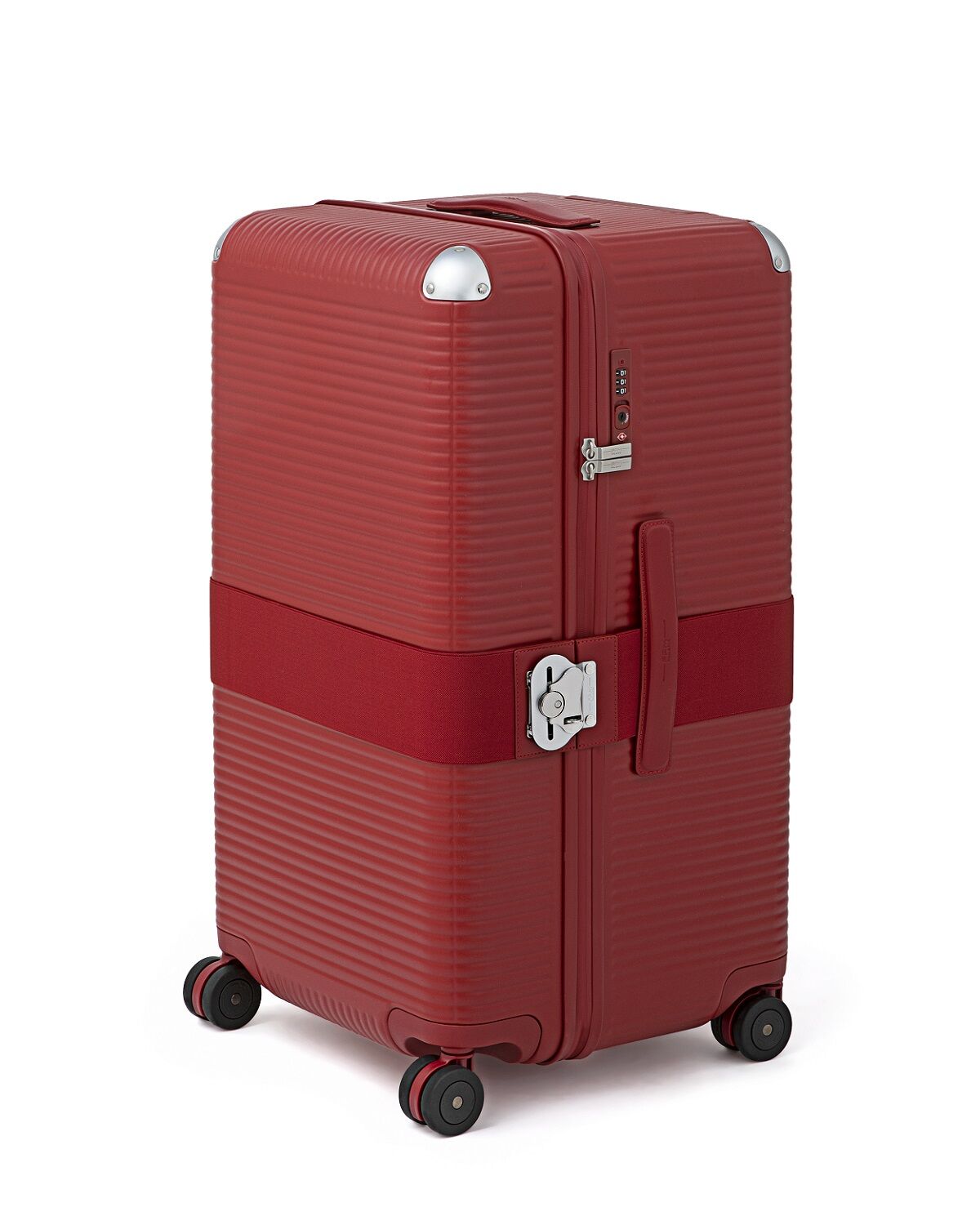 FPM Bank Zip Trunk on Wheels L Cherry Red