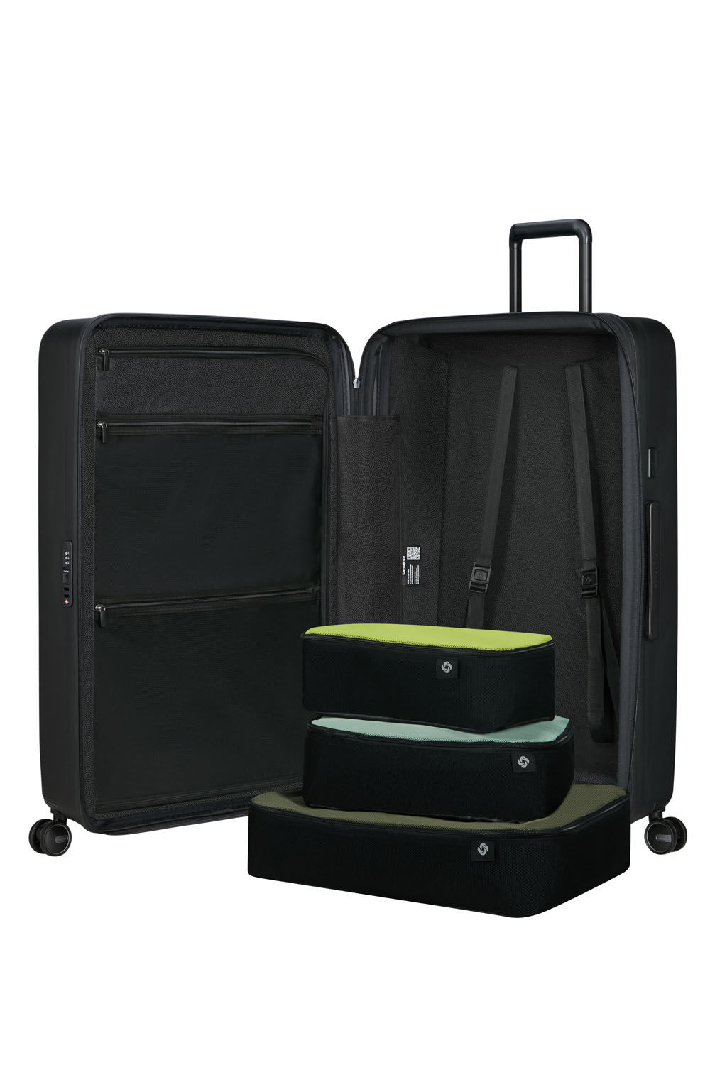 Samsonite Restackd Trolley mit 4 Rollen erweiterbar 81cm + GRATIS HOTELGUTSCHEIN Schwarz Samsonite Restackd Trolley mit 4 Rollen erweiterbar 81cm + GRATIS HOTELGUTSCHEIN Schwarz