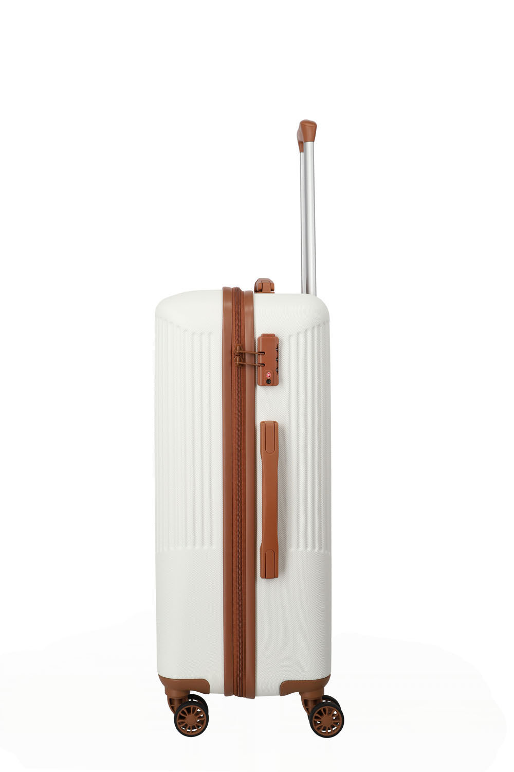 Travelite BALI Trolley M 4-Rollen Weiss/cognac