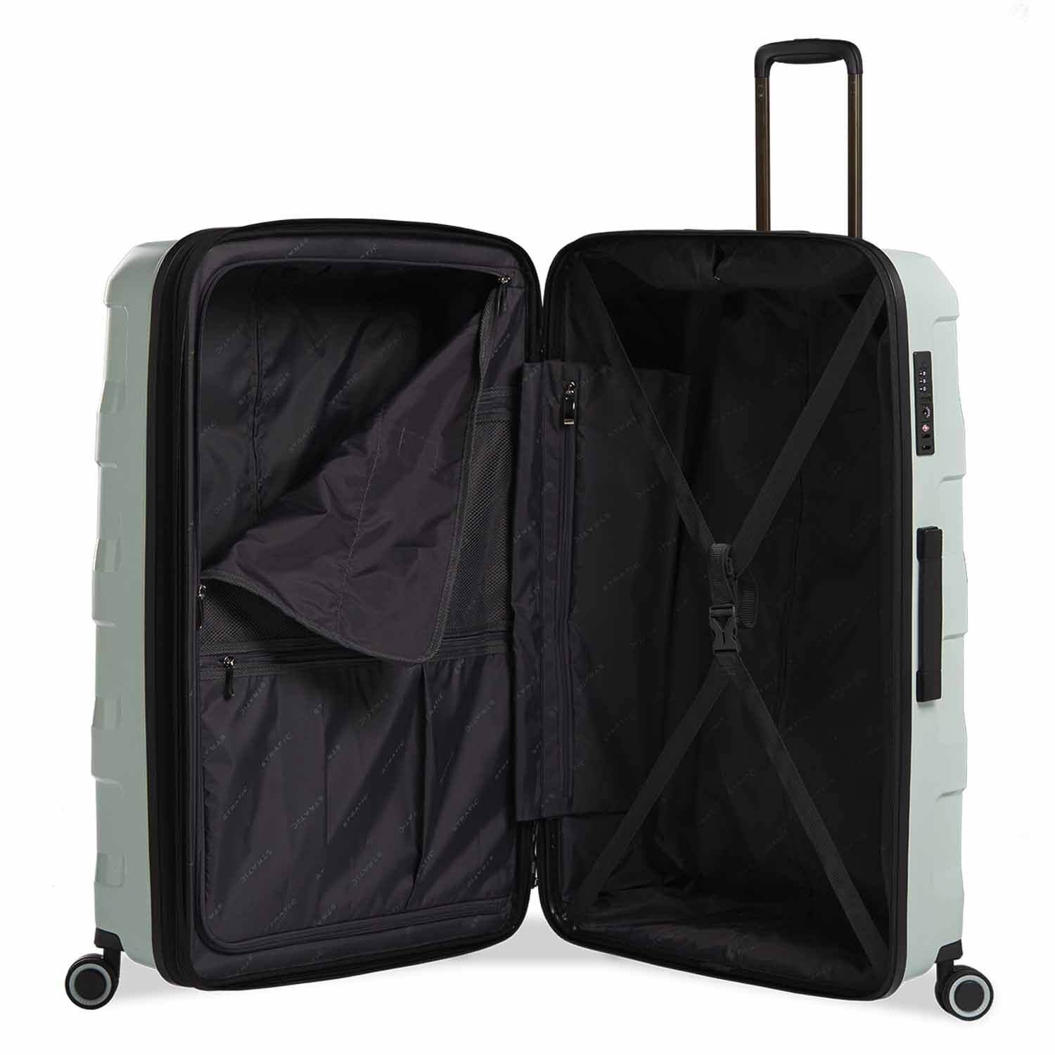 Stratic Straw + Hartschalen-Koffer L, erweiterbar mint