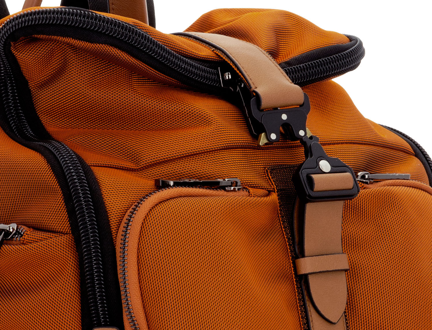 SCHARLAU First Class Vin Fiz Flyer Backpack mit 15,6" Laptopfach Orange