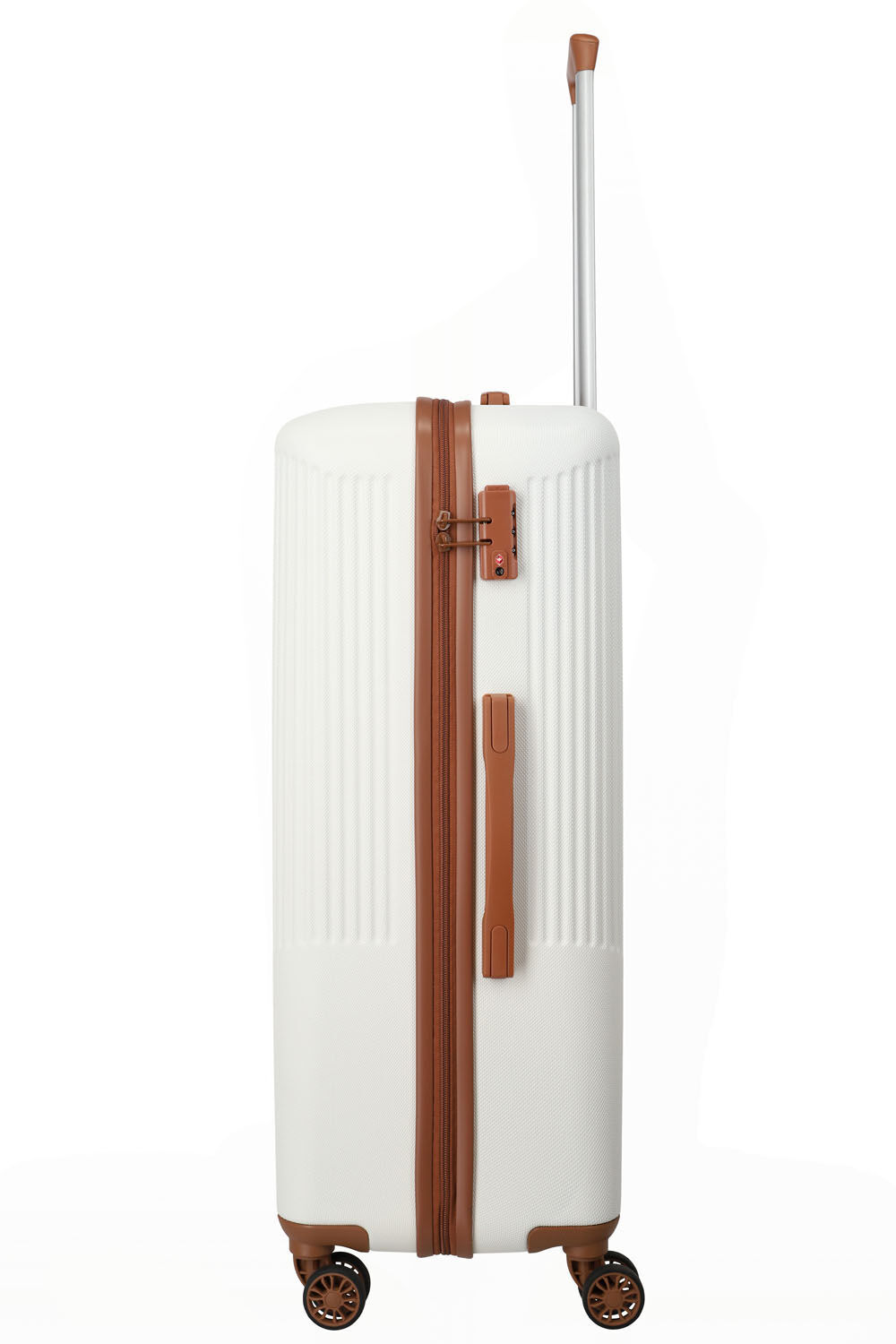 Travelite BALI Trolley L 4-Rollen Weiss/cognac