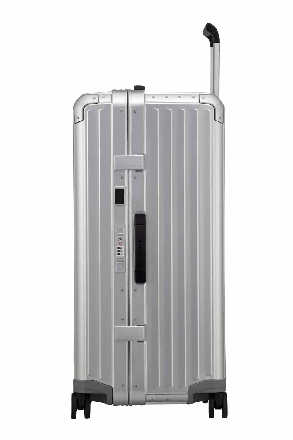 Samsonite Lite-Box Alu Trunk 80cm mit 4 Rollen + GRATIS HOTELGUTSCHEIN Aluminium