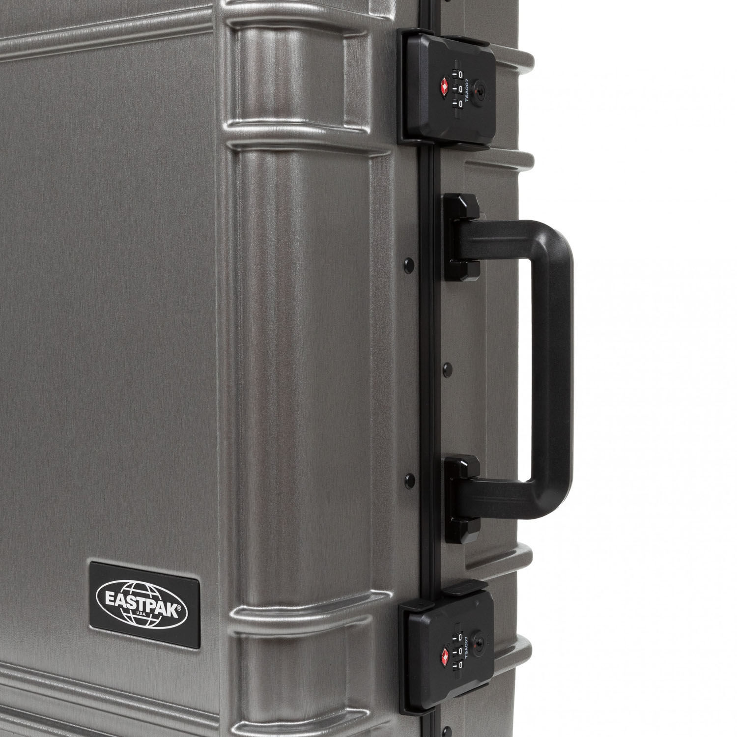 Eastpak RESIST'R CASE S Robuster Hartschalen-Trolley Brushed Metal