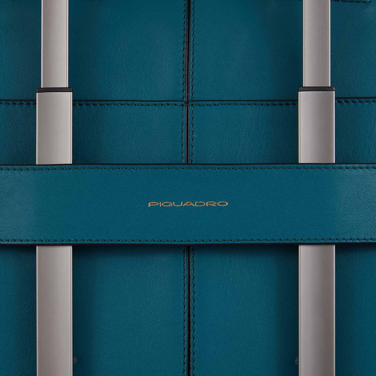 Piquadro Ray Damen Laptoptasche 14" verde petrolio