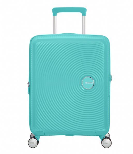 American Tourister Soundbox Trolley S 4R 55cm, erweiterbar Poolside Blue