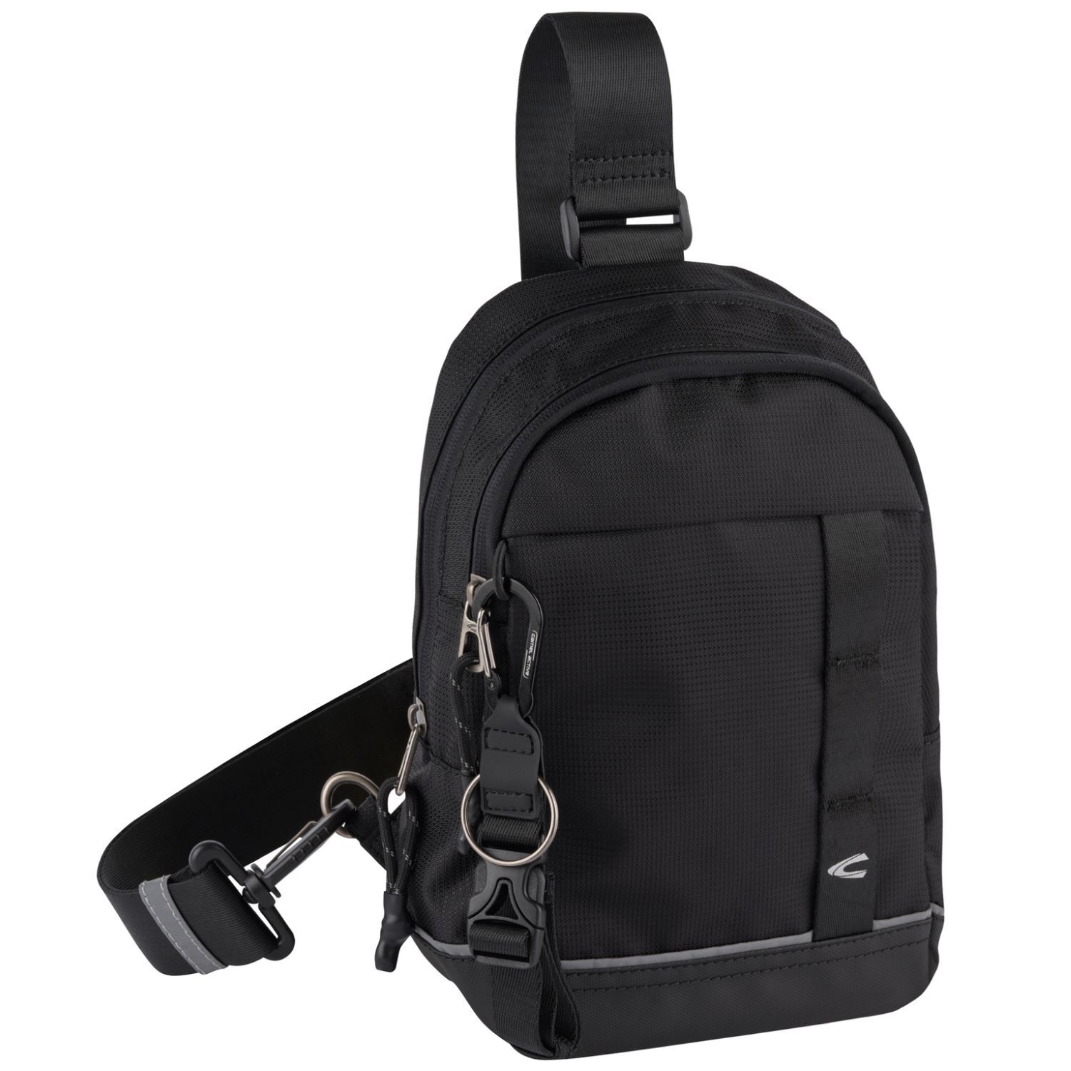Camel Active CONNECT Sling Rucksack mit reflektierenden Details, schwarz