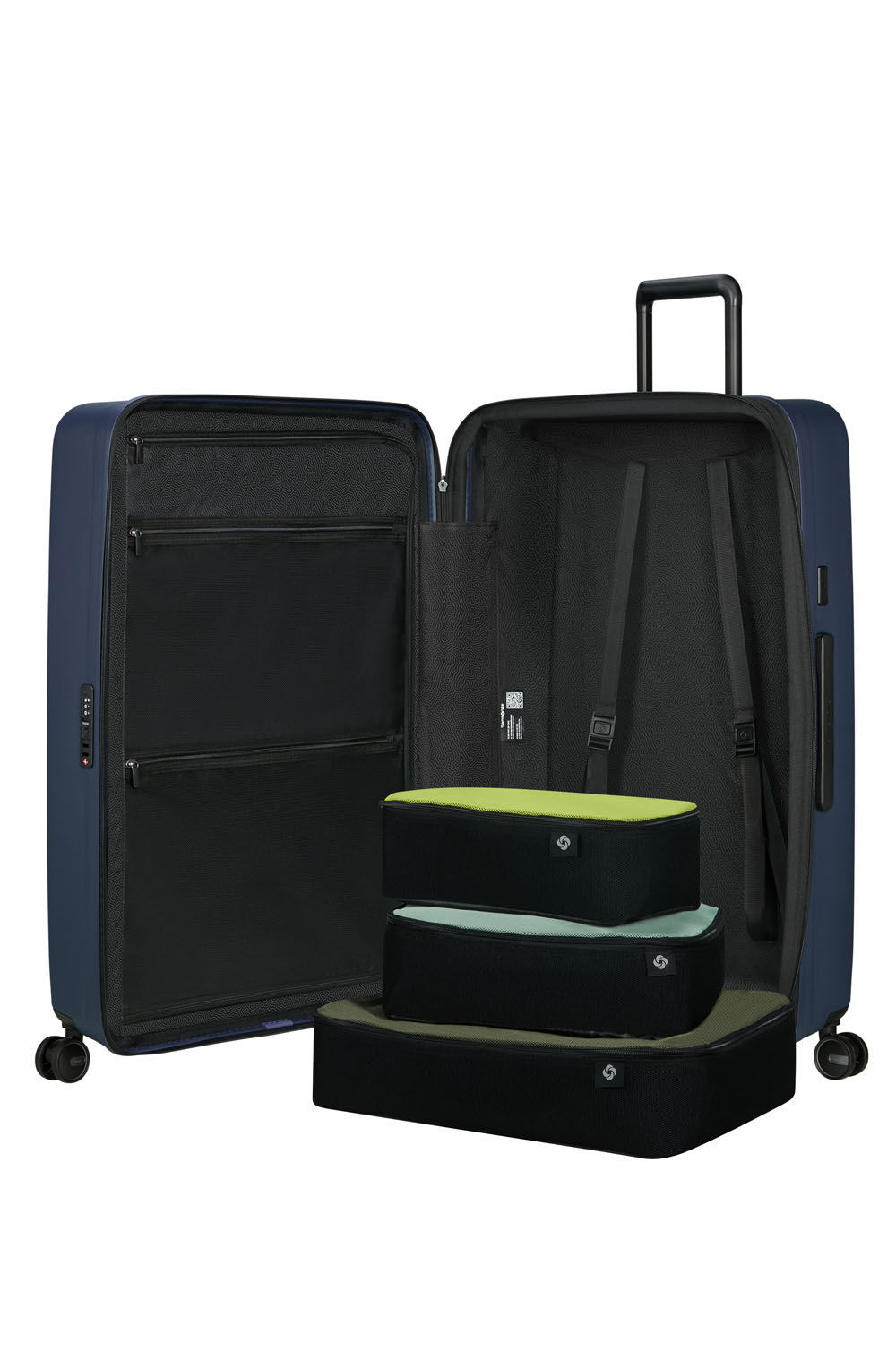 Samsonite Restackd Trolley mit 4 Rollen erweiterbar 81cm + GRATIS HOTELGUTSCHEIN Midnight