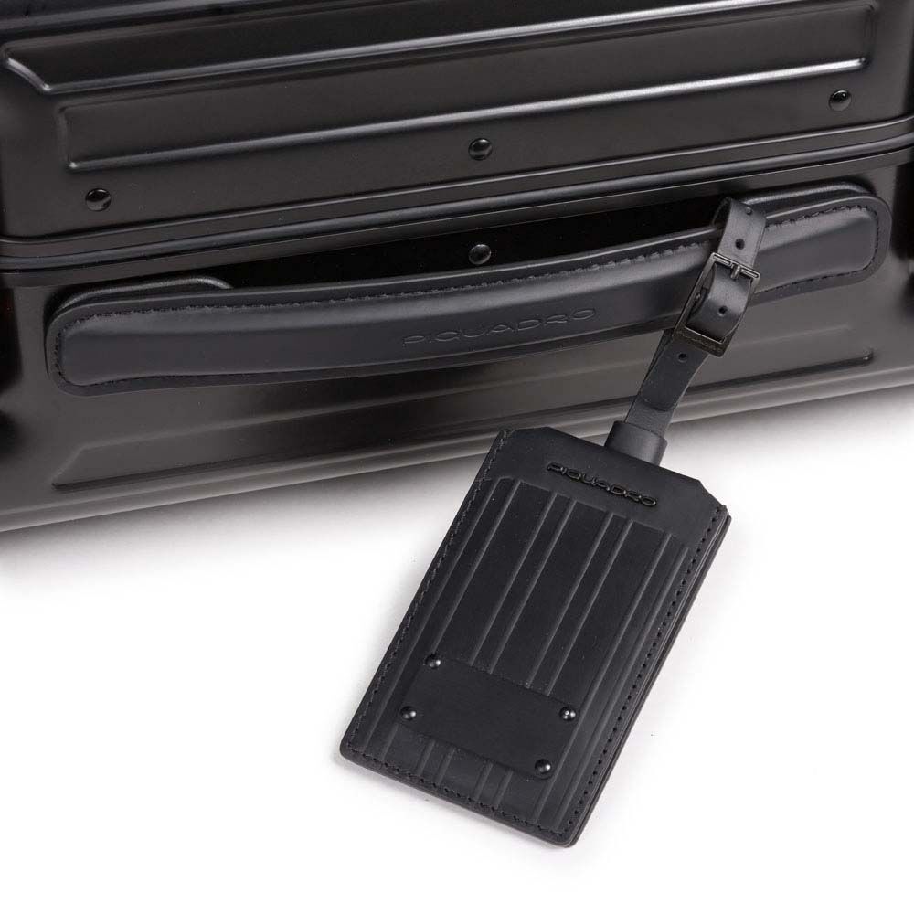 Piquadro PQ ALU Ultra slim Hartschalentrolley in Handgepäckgröße schwarz Piquadro PQ ALU Ultra slim Hartschalentrolley in Handgepäckgröße schwarz