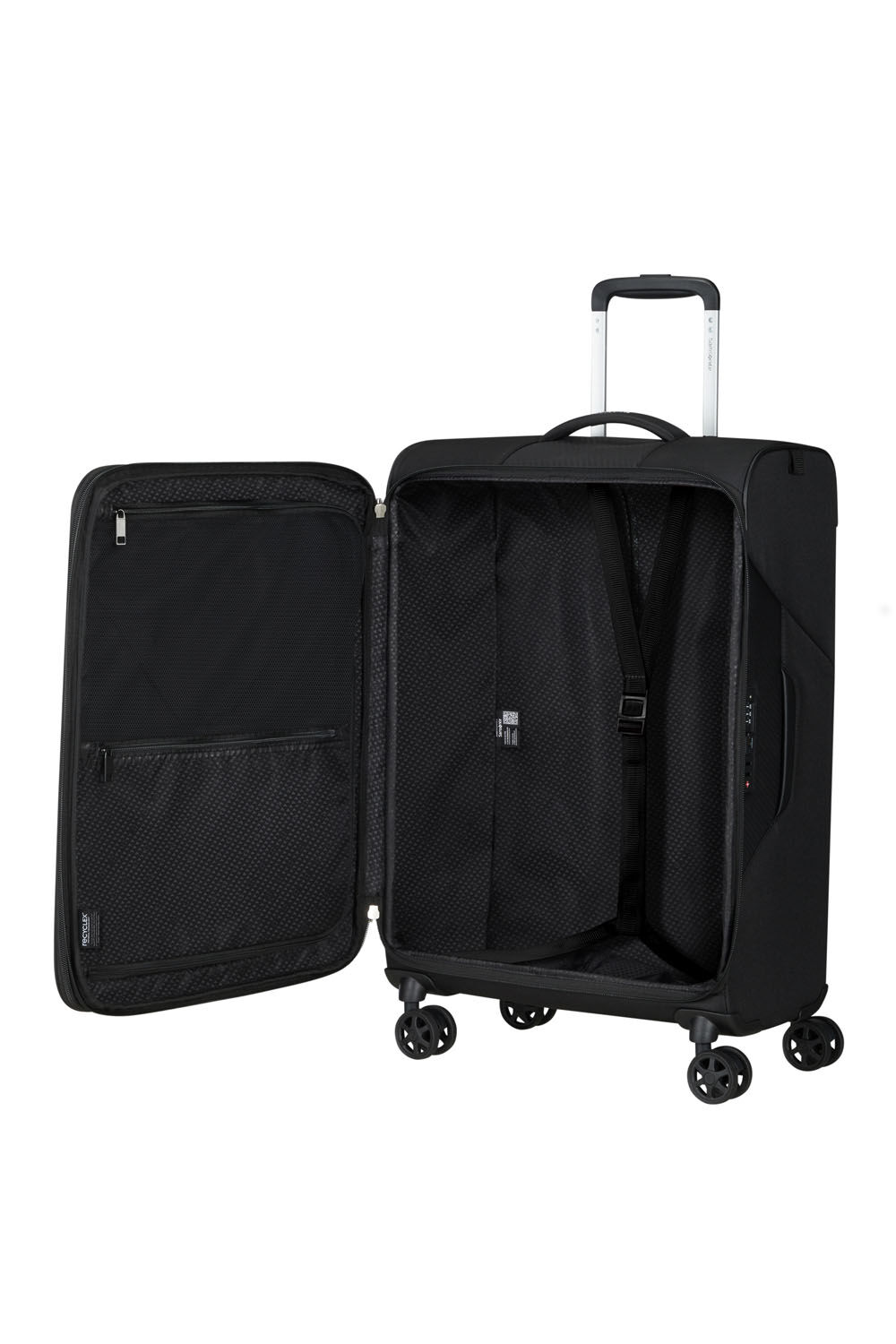 Samsonite Litebeam Trolley 66cm mit 4 Rollen, erweiterbar Schwarz Samsonite Litebeam Trolley 66cm mit 4 Rollen, erweiterbar Schwarz