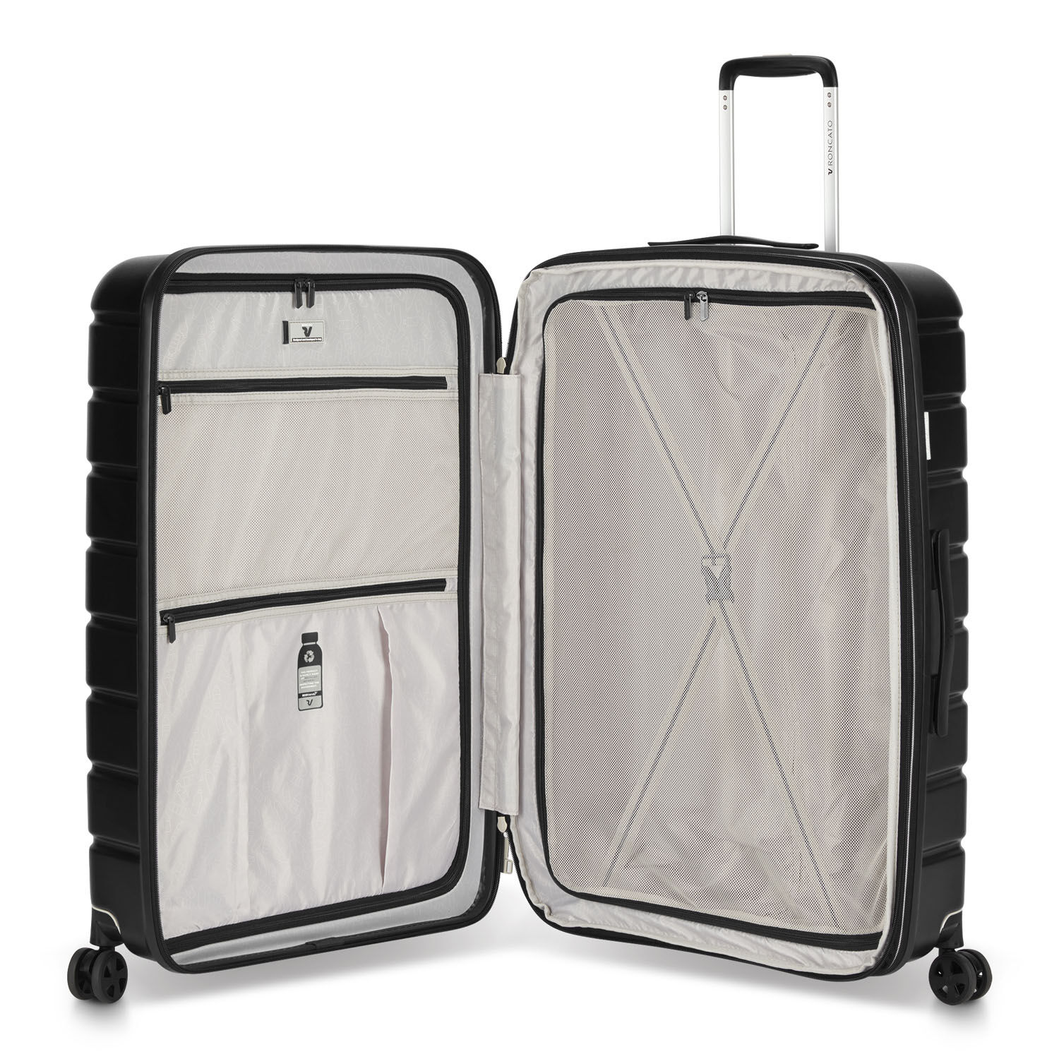 Roncato ReLIFE Grosser Trolley erweiterbar 78cm Black Roncato ReLIFE Grosser Trolley erweiterbar 78cm Black