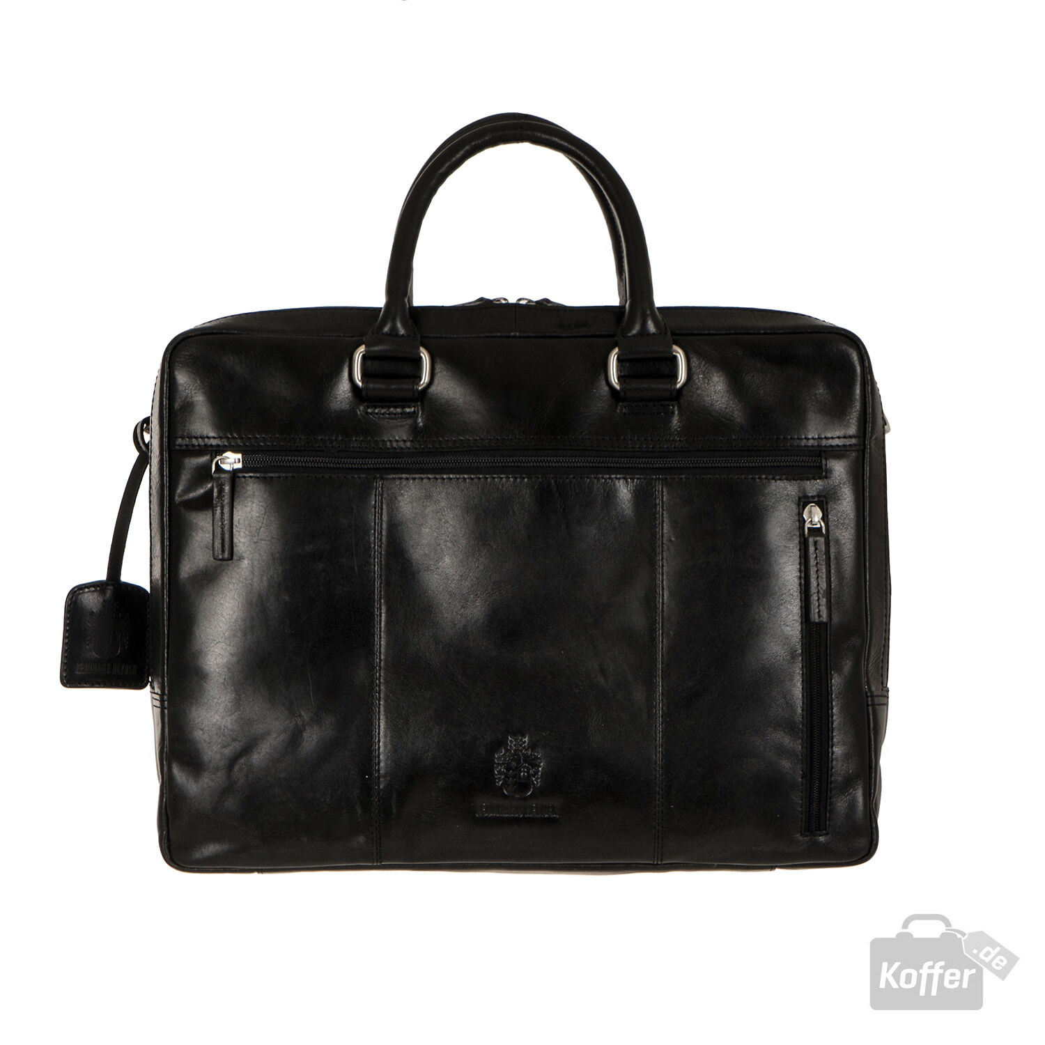Leonhard Heyden Cambridge Leder-RV-Aktentasche 2-Fächer mit Laptopfach 15"
