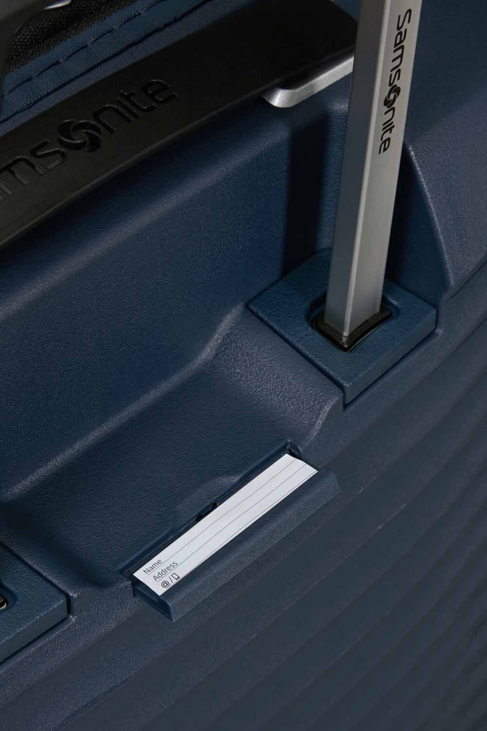 Samsonite Upscape Trolley mit 4 Rollen erweiterbar 68cm + GRATIS HOTELGUTSCHEIN Blue Nights