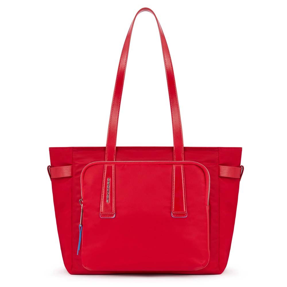 Piquadro PQ-RY Damenlaptoptasche 13" aus rezykliertem Stoff Rot