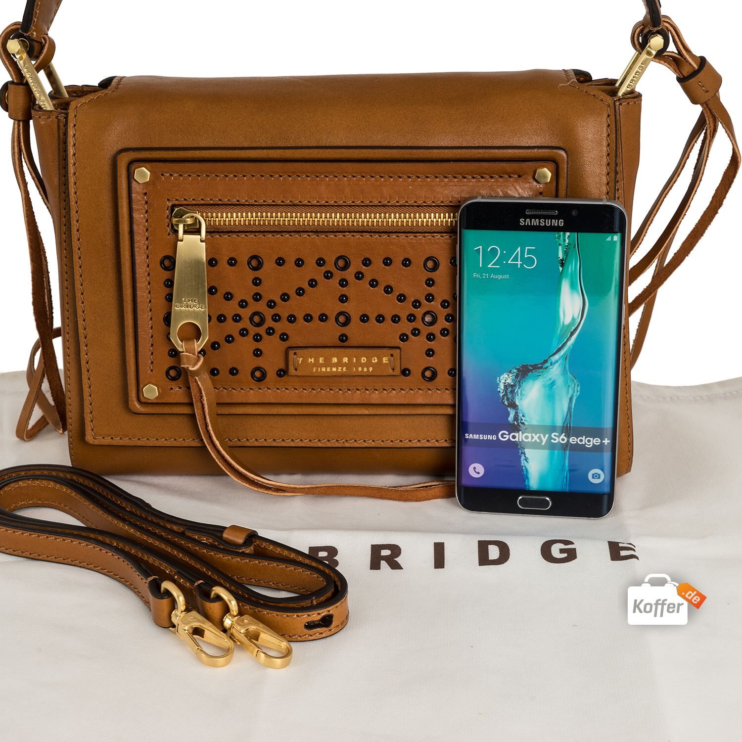 The Bridge Consuma Damentasche Cognac/Gold The Bridge Consuma Damentasche Cognac/Gold