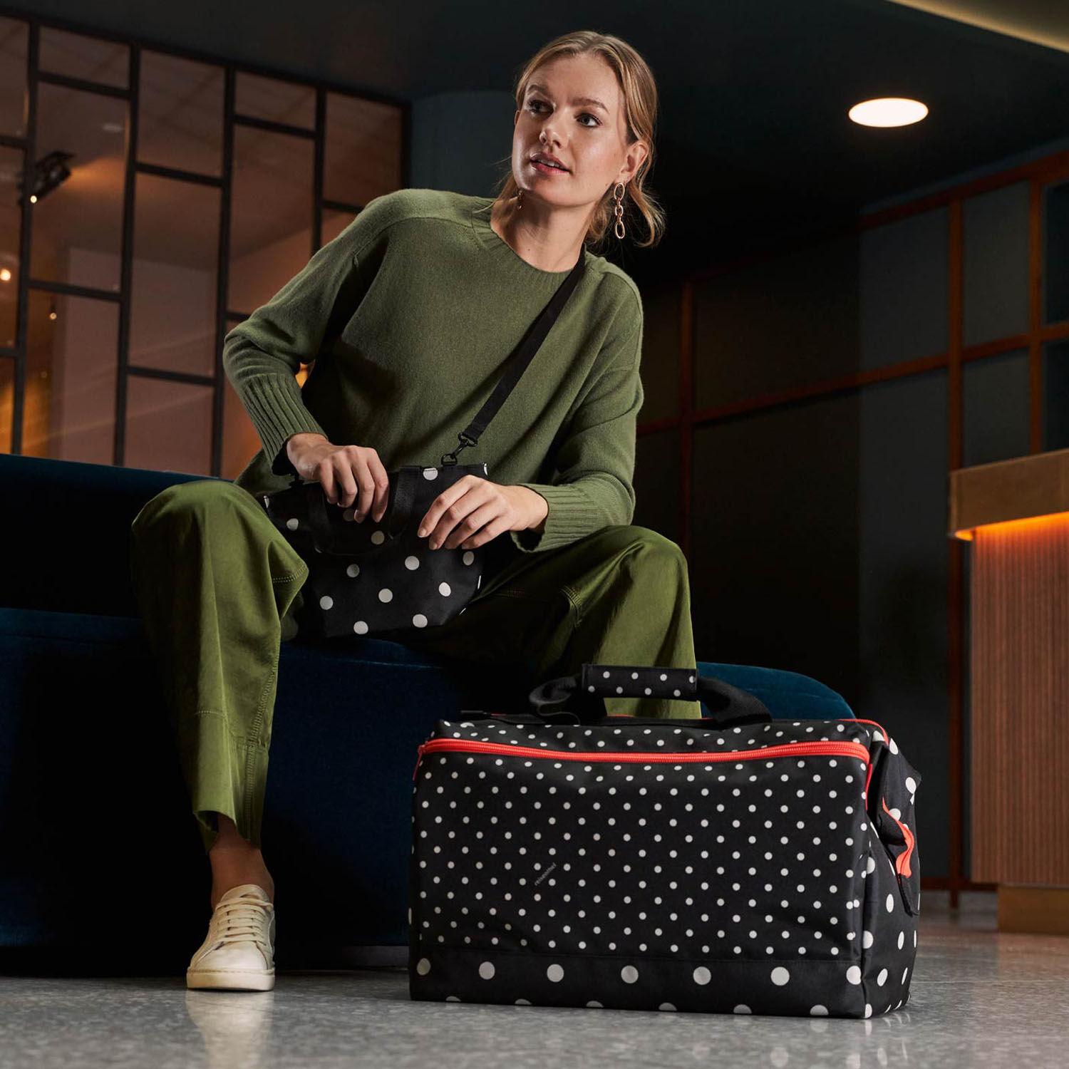 Reisenthel Travelling allrounder L pocket mixed dots Reisenthel Travelling allrounder L pocket mixed dots