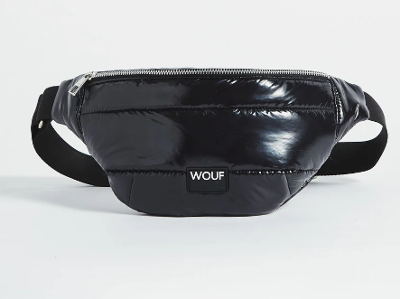 Wouf Quilted Collection Waist Bag Glossy black