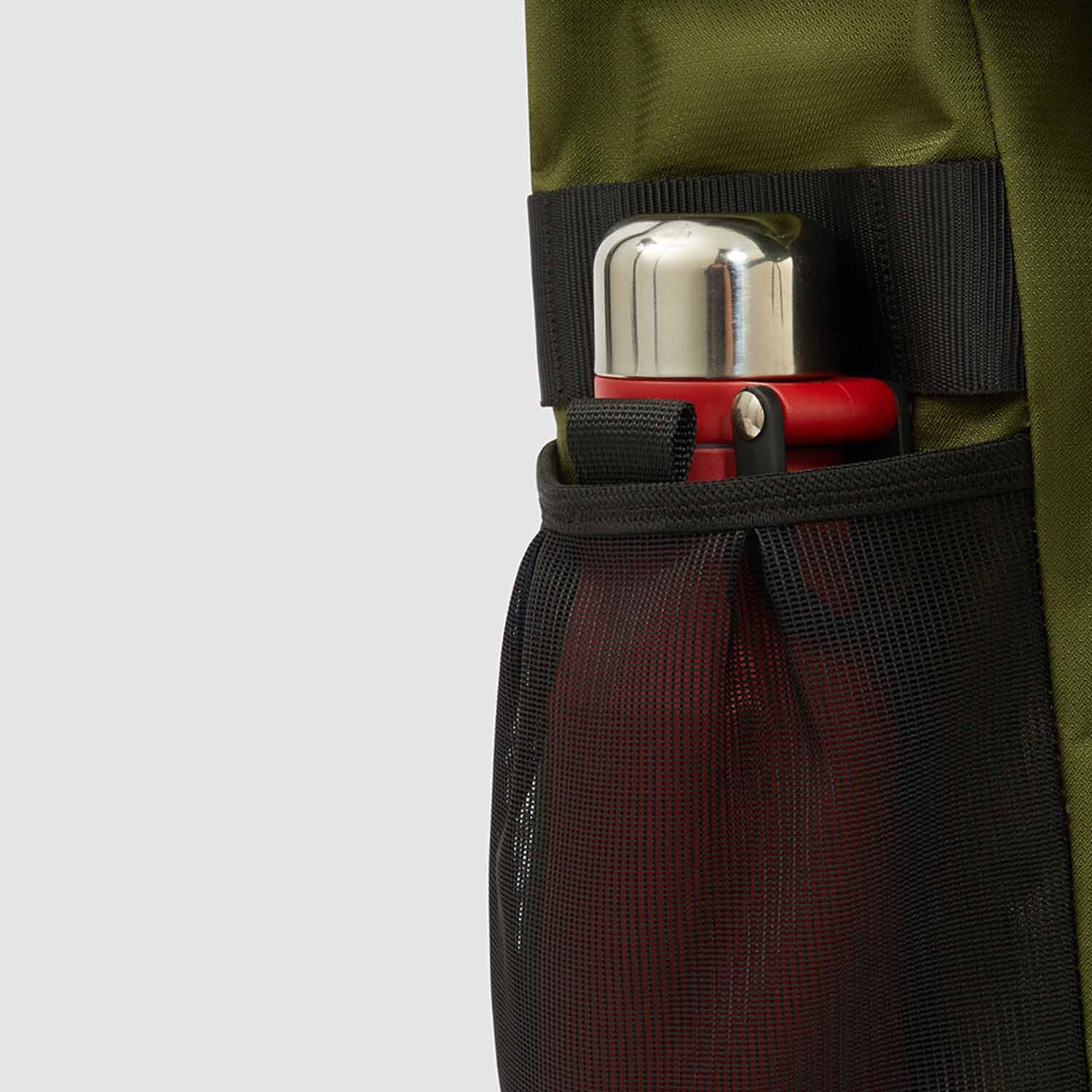 Piquadro Arne Bike Rolltop-Rucksack 15,6" Laptopfach und mit LED-Licht Rost