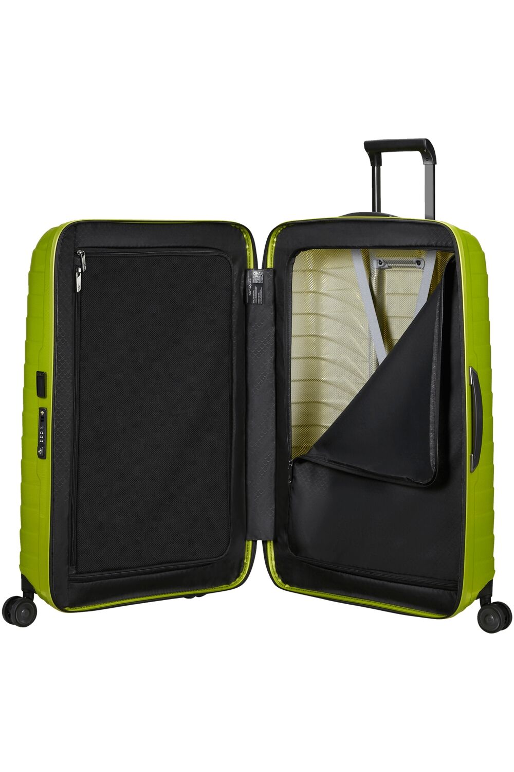 Samsonite Proxis Trolley mit 4 Rollen 81cm + GRATIS HOTELGUTSCHEIN Lime