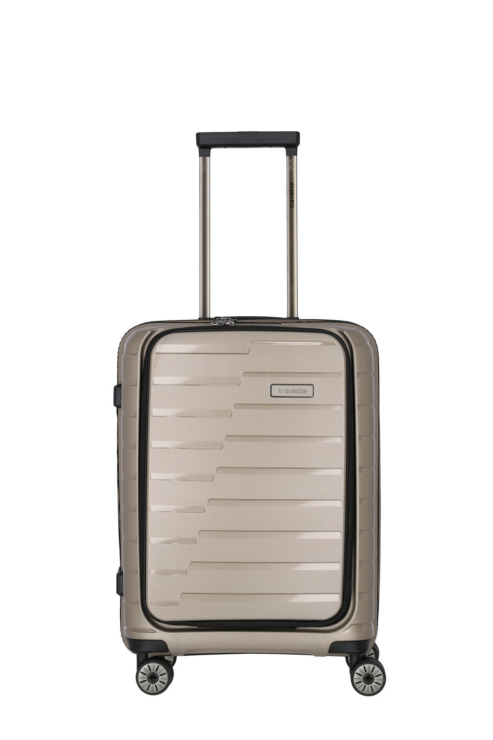 Travelite Air Base Trolley S, 4 Rollen mit Vortasche Champagner Travelite Air Base Trolley S, 4 Rollen mit Vortasche Champagner