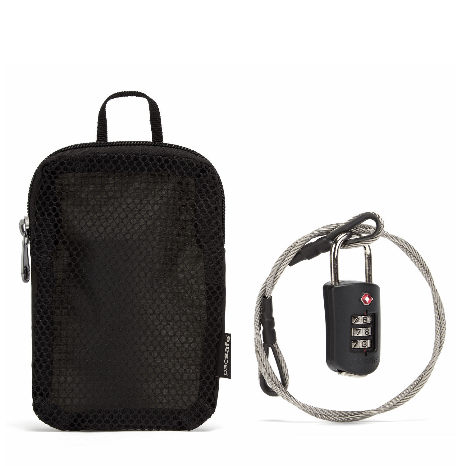 pacsafe Prosafe® 1000 Combination Lock With Steel Cable Black pacsafe Prosafe® 1000 Combination Lock With Steel Cable Black