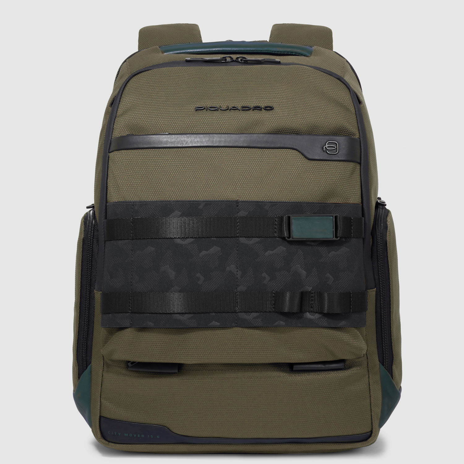 Piquadro FX Modulare Laptop-Rucksack 15,6" Grün